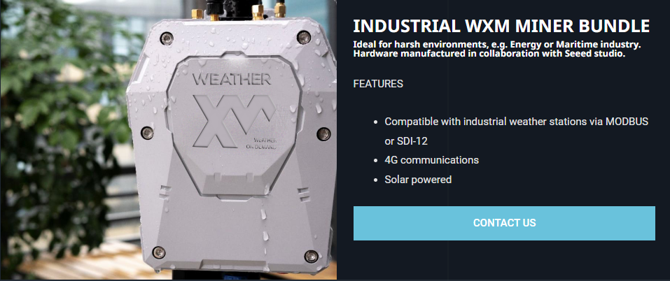 WeatherXM Industriam WXM Miner Bundle