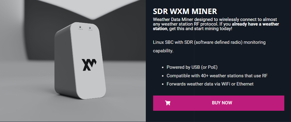 WeatherXM SDR WXM Miner